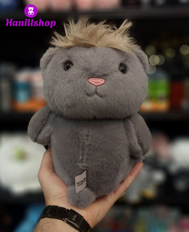 عروسک خرس کله چرخشی دو چهره ۳۰ سانت