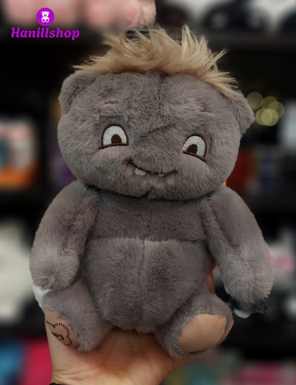 عروسک خرس کله چرخشی دو چهره ۳۰ سانت