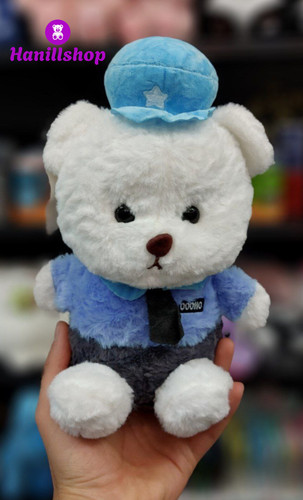 عروسک خرس پلیس پولیشی ۳۰ سانت