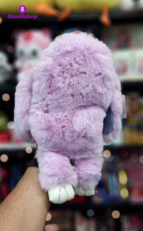 کیف دوشی عروسکی طرح خرگوش بنفش