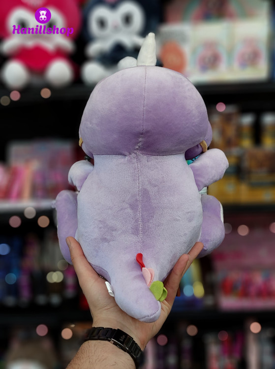 عروسک دایناسور نانو خارجی بنفش ۳۰ سانت