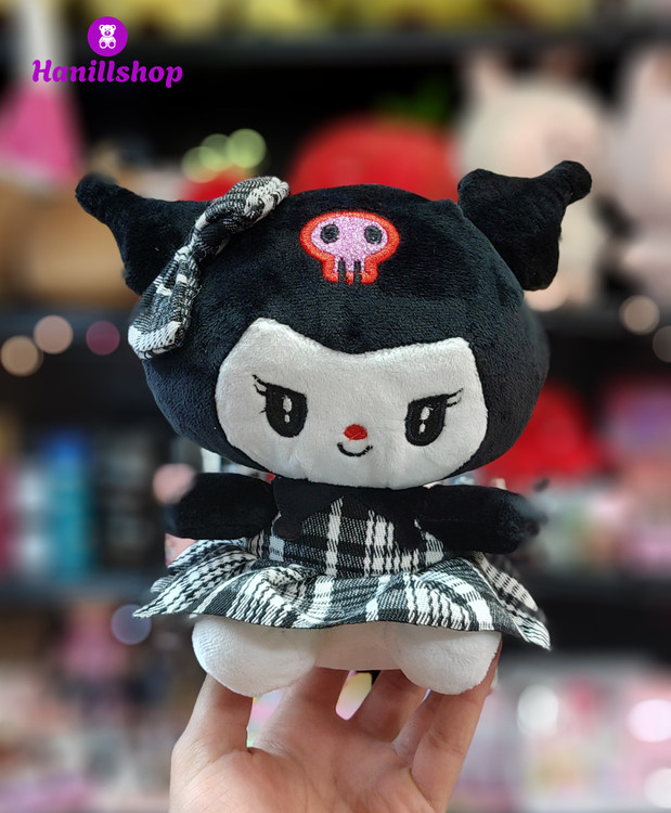 عروسک کرومی لباس چهارخونه کریستال ۲۰ سانت