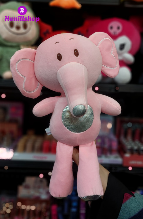 عروسک فیل نانو خارجی صورتی ۴۰ سانت