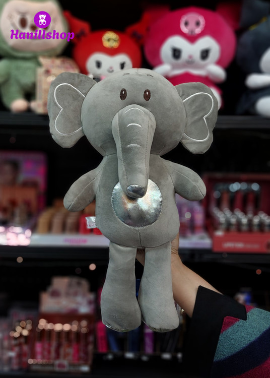 عروسک فیل نانو خارجی طوسی ۴۰ سانت